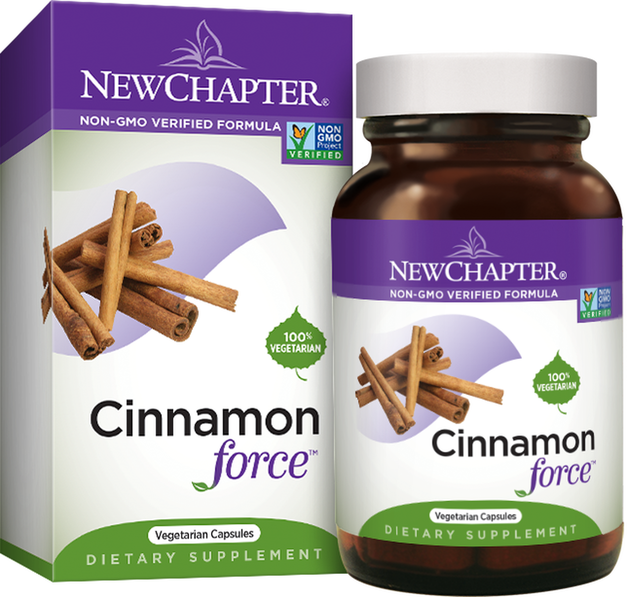 New Chapter Cinnamon Force Supplement Packaging