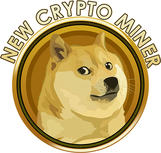 New Crypto Miner Dogecoin Inspired Graphic PNG with transparent background