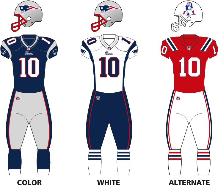 New England Patriots Uniform Variations