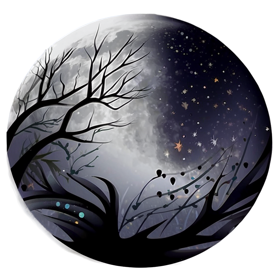 New Moon Illustration Png 06252024