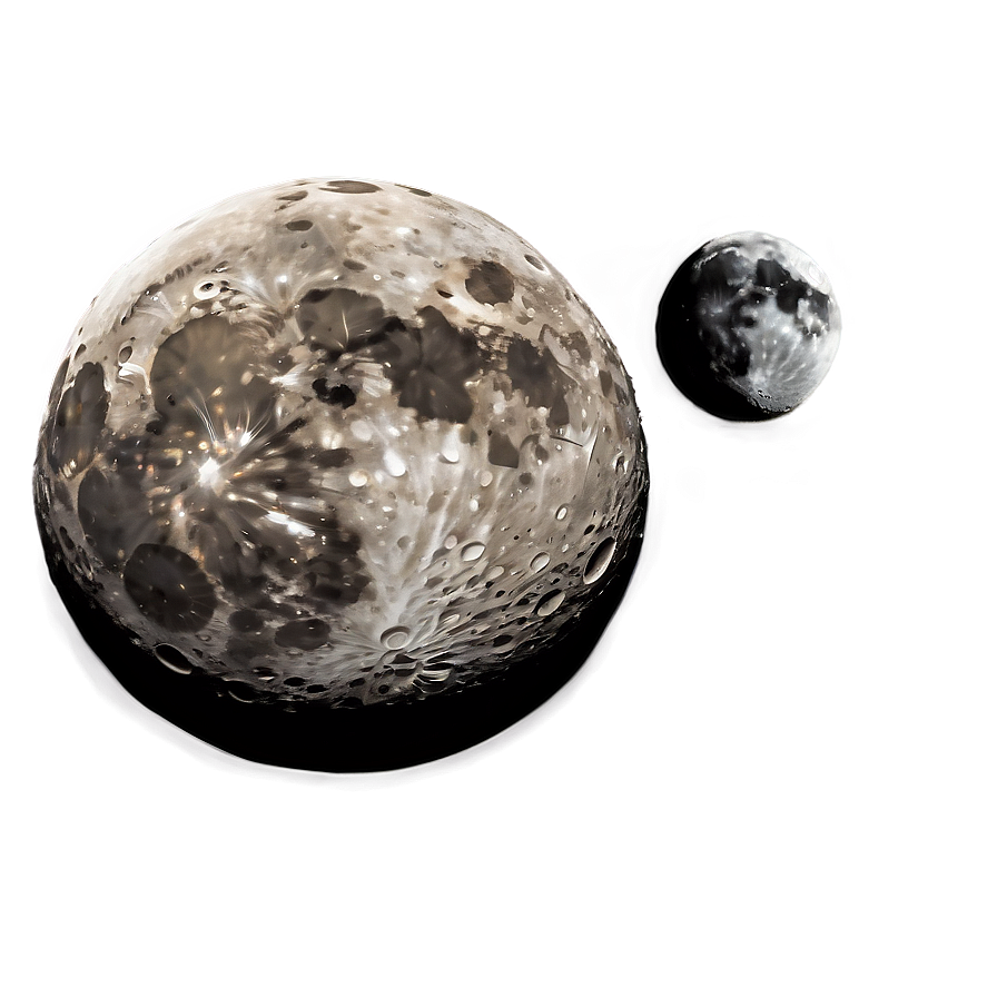 New Moon With Craters Png 67