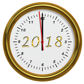 New Year Countdown Clock2018 PNG with transparent background