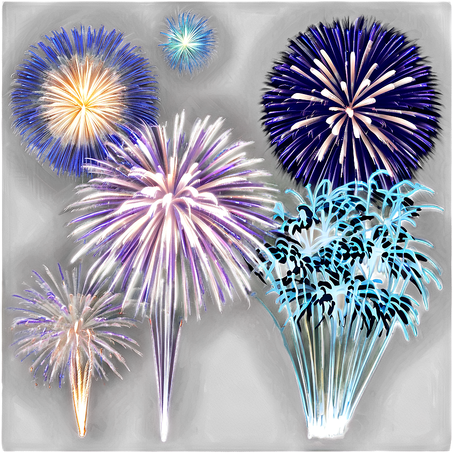 New Year Fireworks PNG 05062024 PNG with transparent background