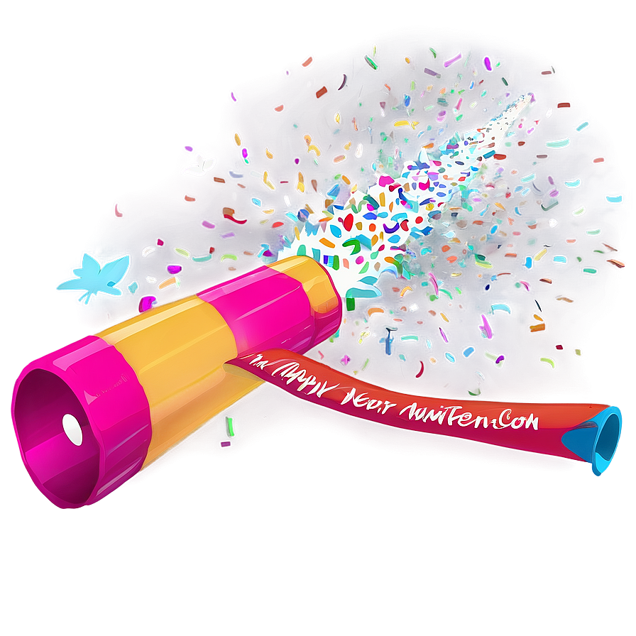 New Year Party Confetti Cannon Png Iql73