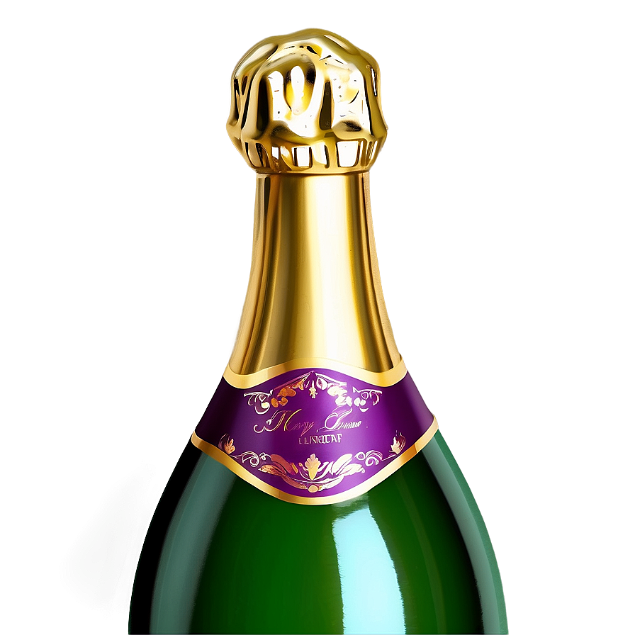 New Year's Eve Champagne Bottle Png 39