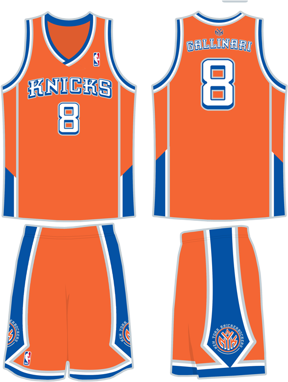 New York Knicks Basketball Uniform Gallinari8