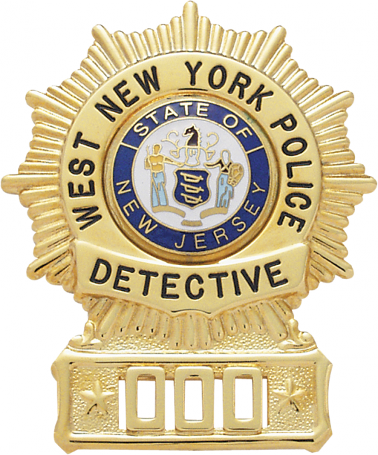 New York New Jersey Police Detective Badge