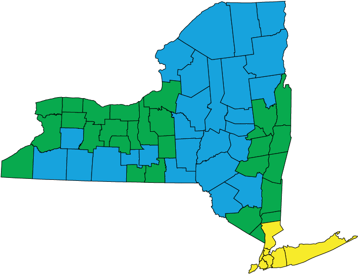 New York Climate Zones - New York State, HD Png Download PNG with transparent background
