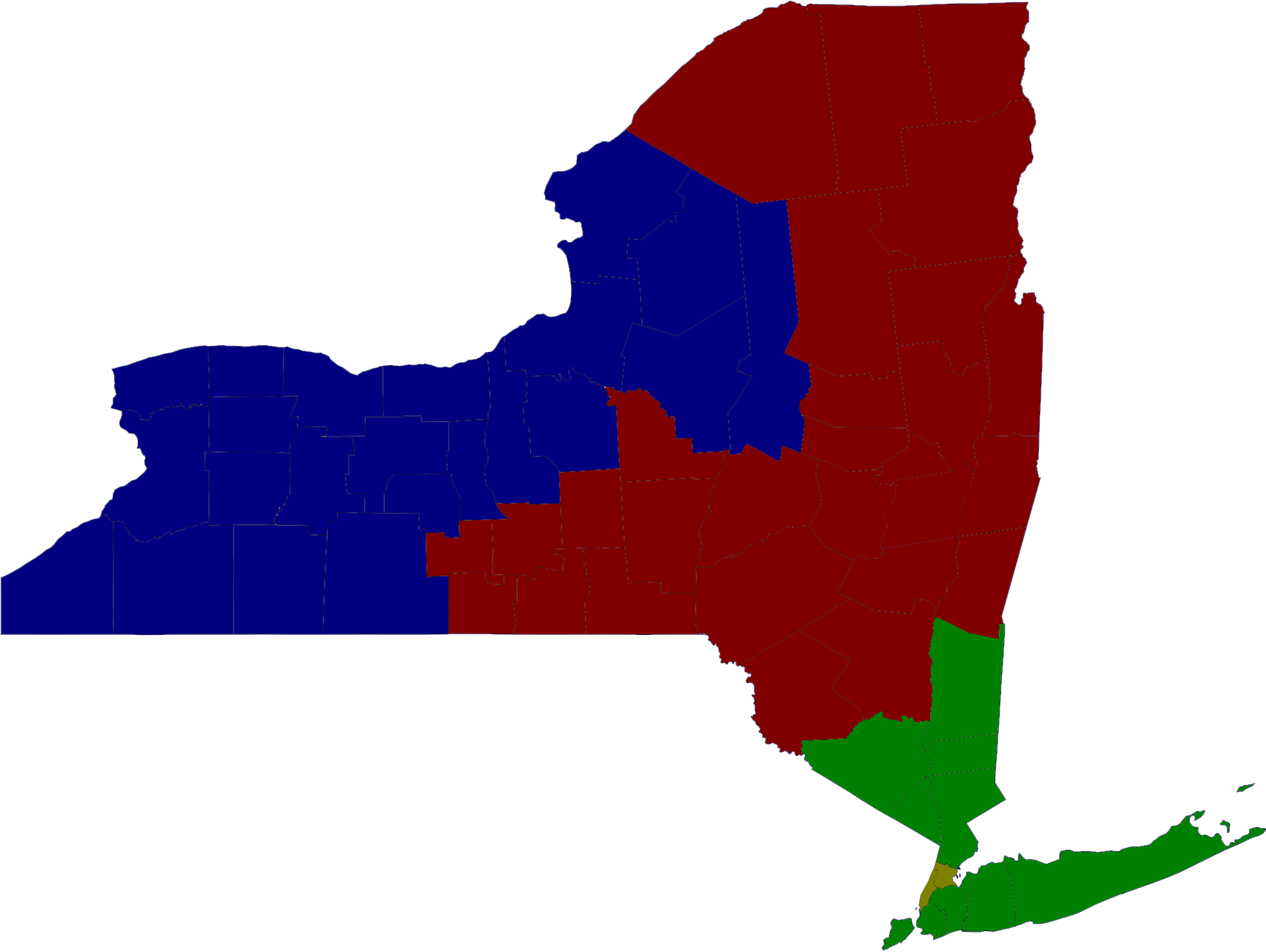 New York State Election Map