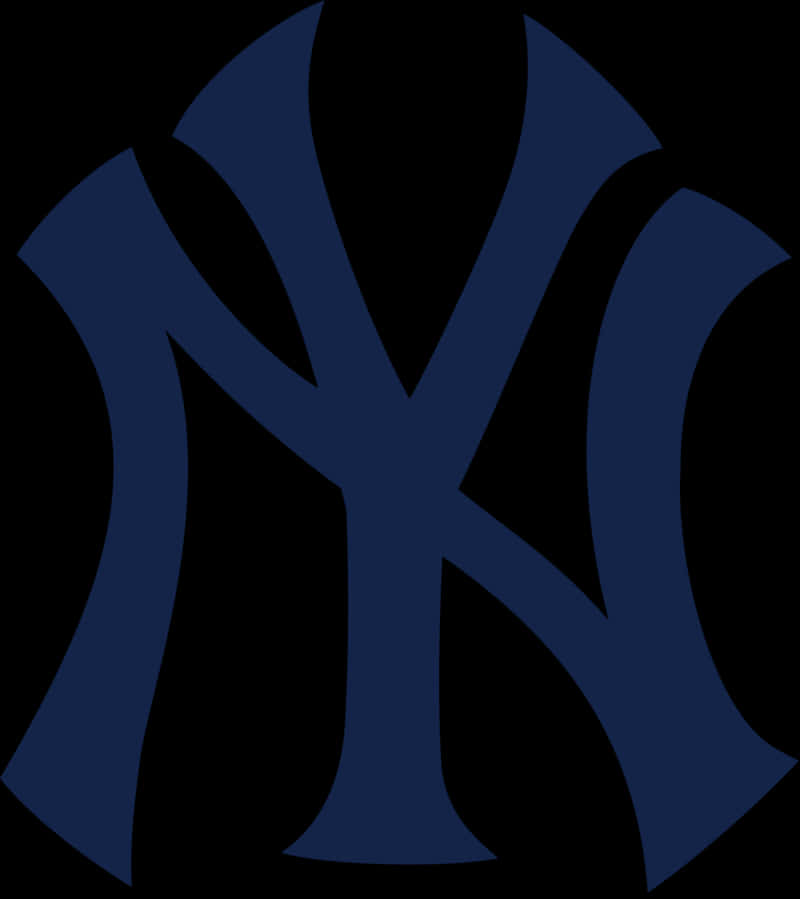 New York Yankees Logo Navy Background