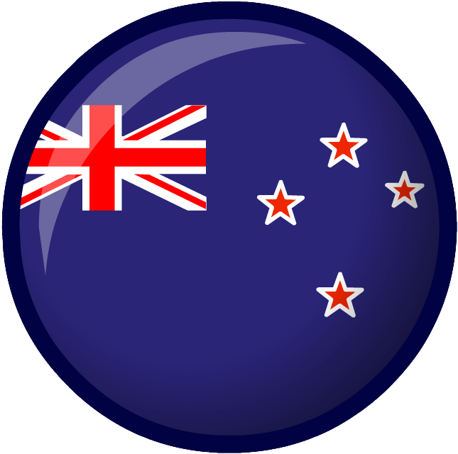 New Zealand Flag Button