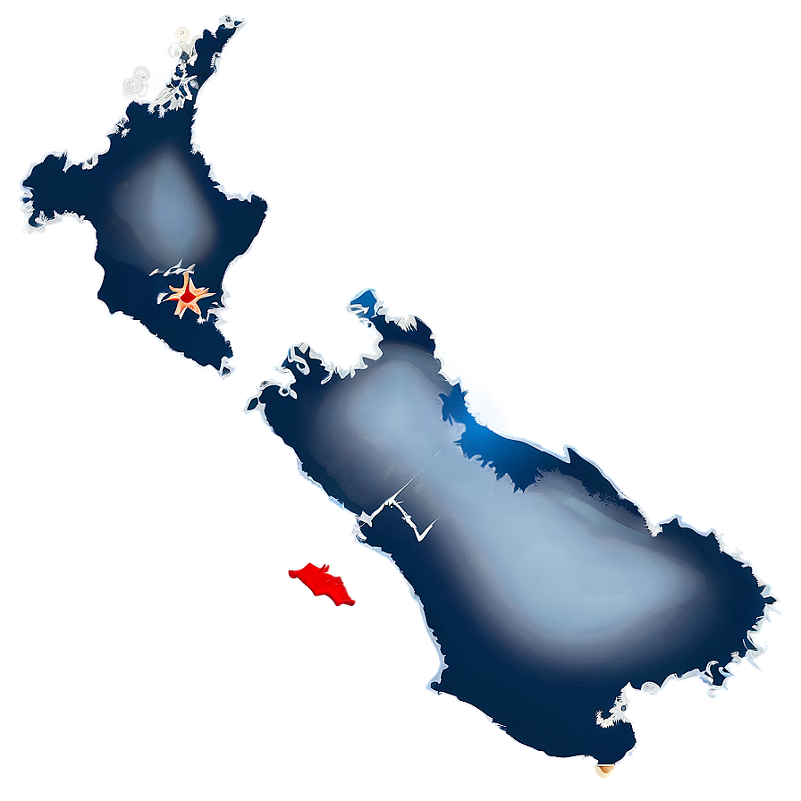 New Zealand Map Outline Png 44