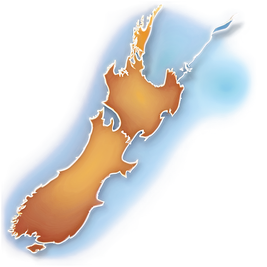 New Zealand Map Outline Png Gff