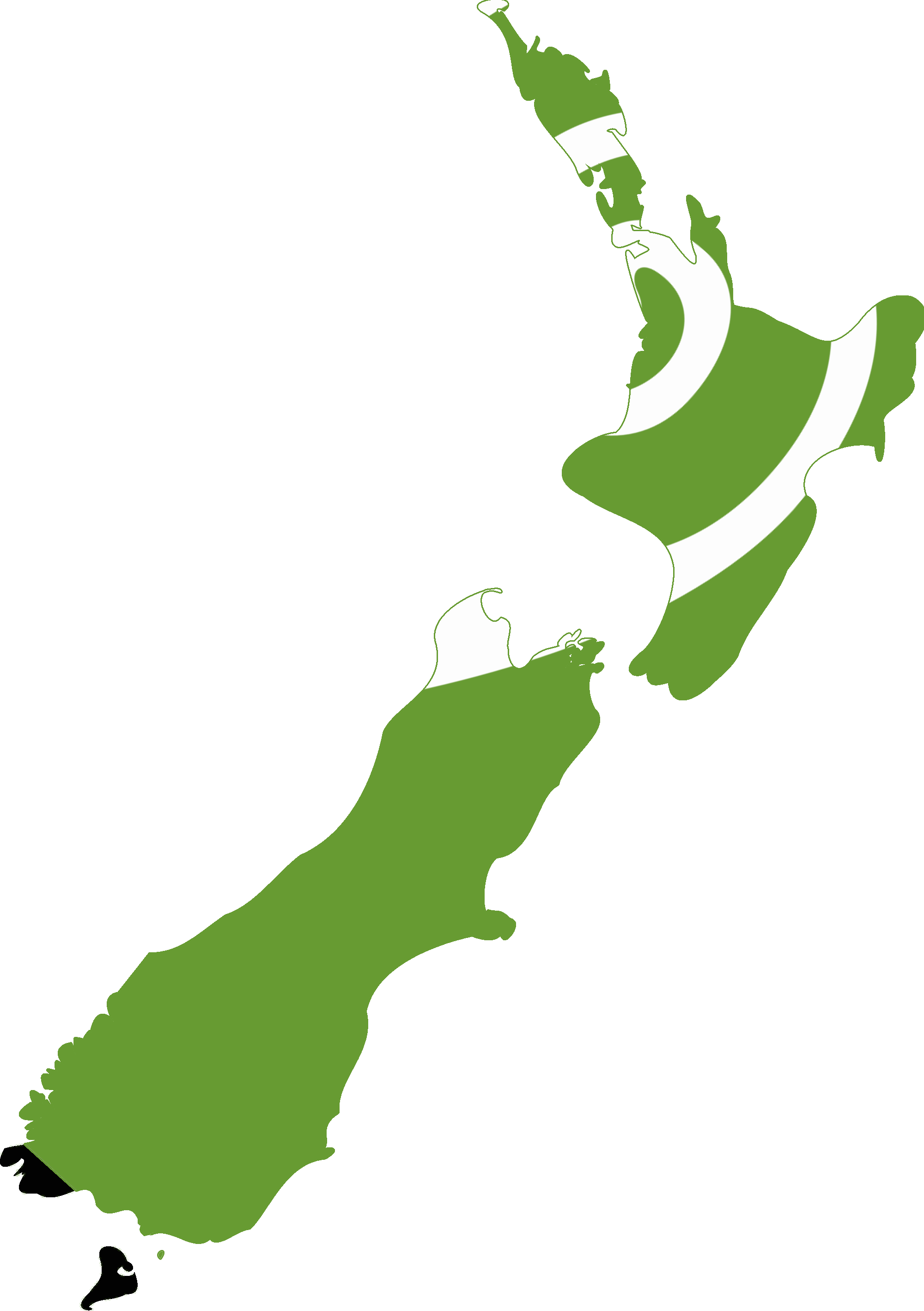 Flag Map Of New Zealand - New Zealand Map Png, Transparent Png PNG with transparent background