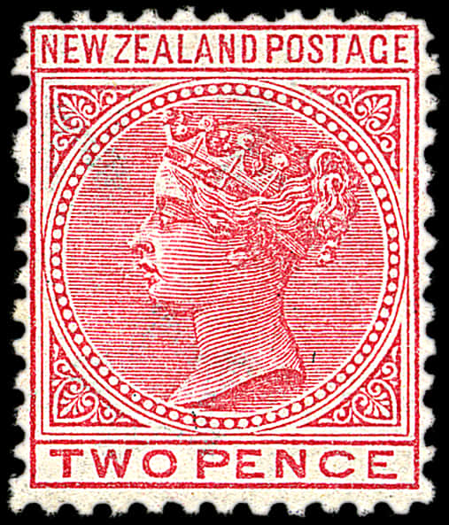 New Zealand Two Pence Stamp PNG with transparent background