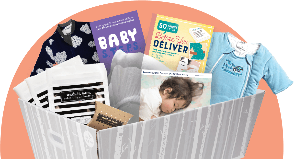 Newborn Essentials Gift Box PNG with transparent background