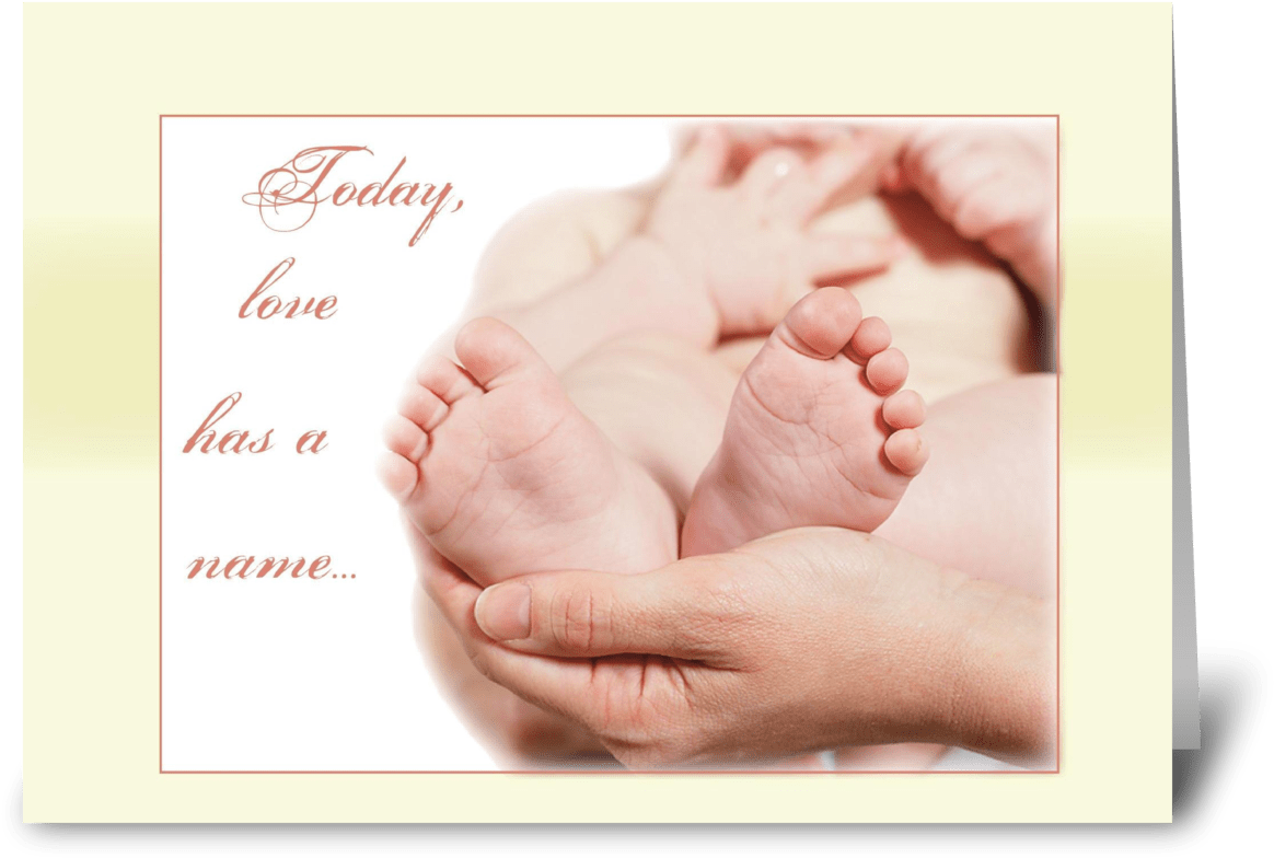 Baby Feet Congratulations, New Baby Greeting Card - Baby Cards Feet, HD Png Download PNG with transparent background