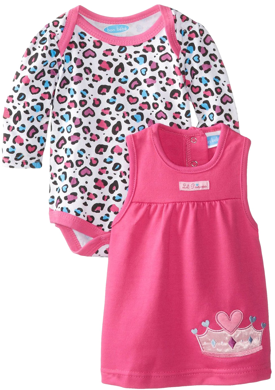 Newborn Girls Pink Leopard Print Outfit