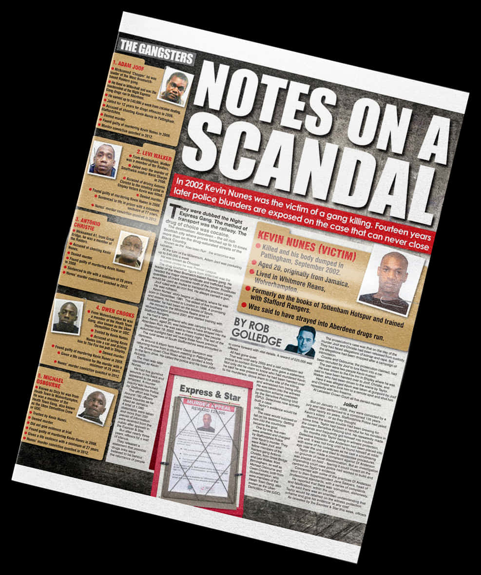 Newspaper Article Scandal Exposure