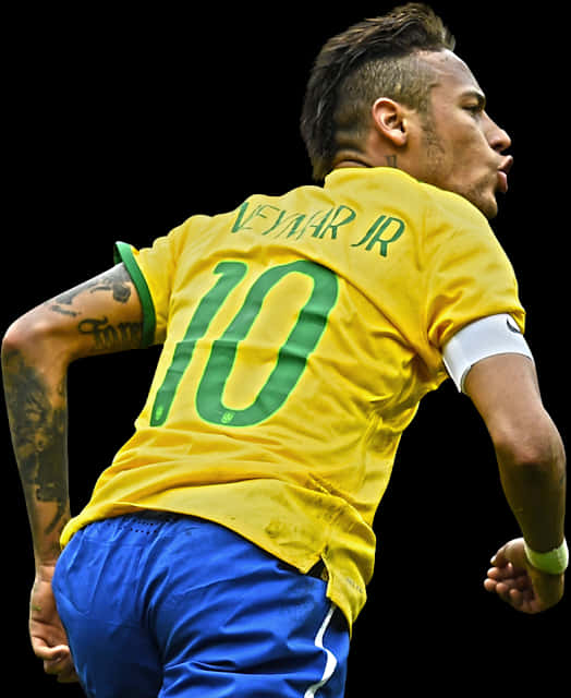 Neymar Brazil Jersey Number10