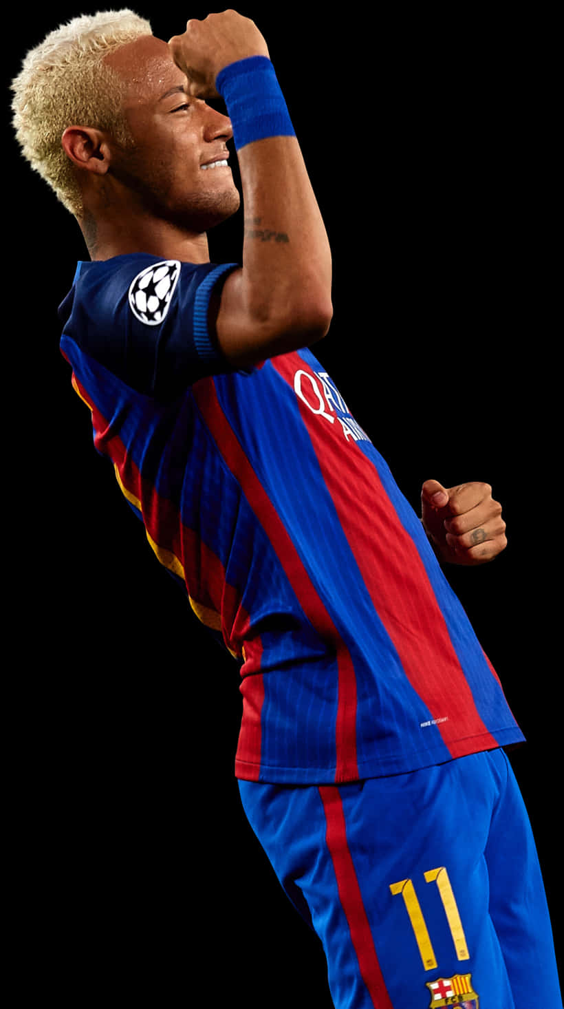 Neymar Celebration F C Barcelona