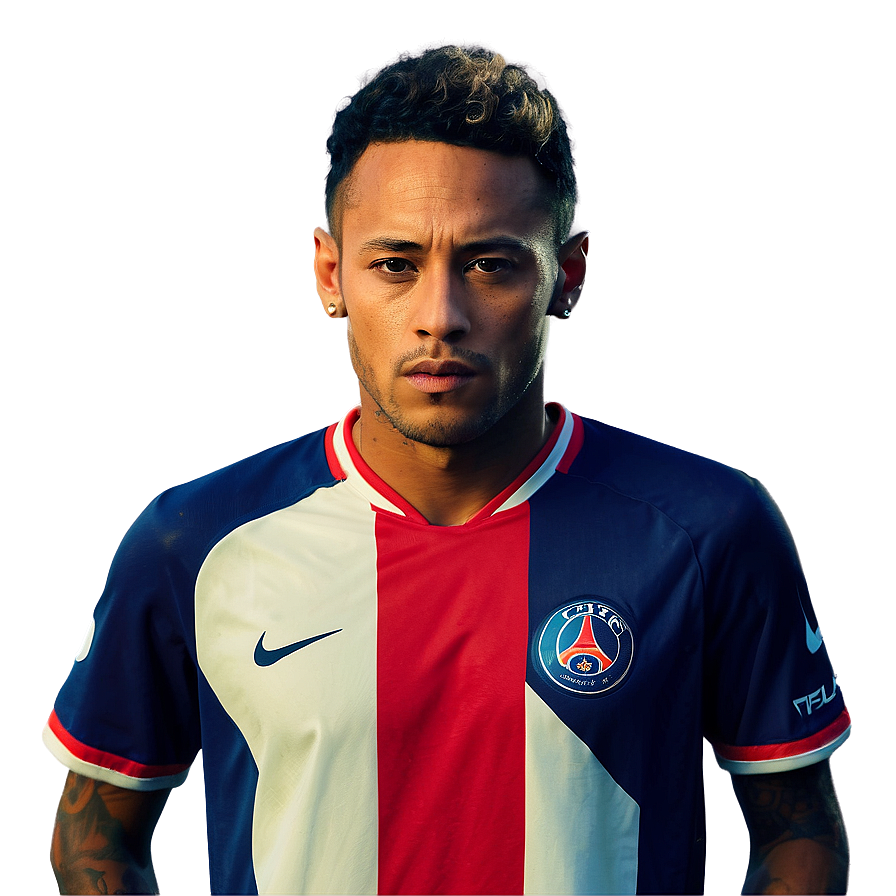 Neymar PSG Uniform PNG 05212024 PNG with transparent background