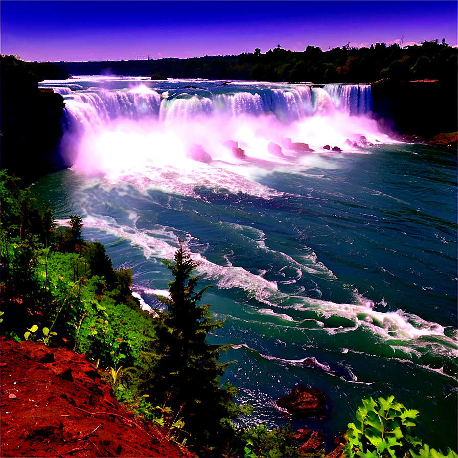 Niagara Falls Canada View PNG loq PNG with transparent background
