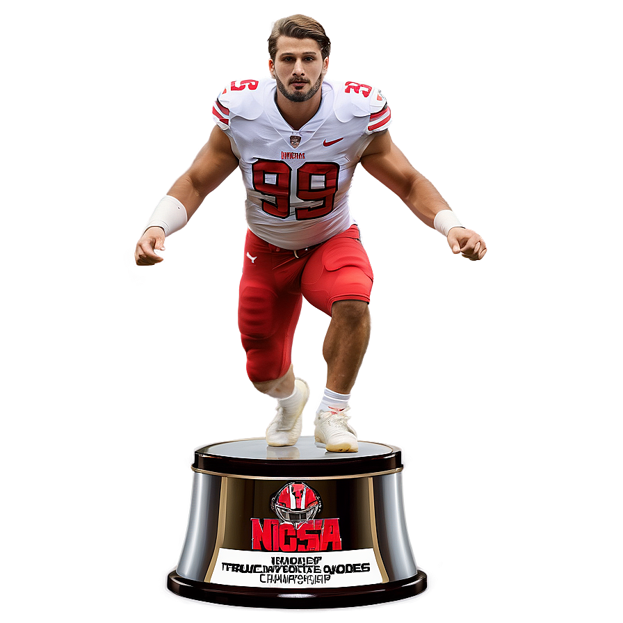 Nick Bosa Championship Trophy Png Cko