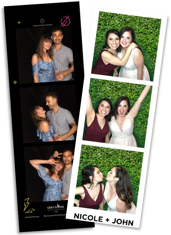 Nicoleand John Photobooth Memories PNG with transparent background