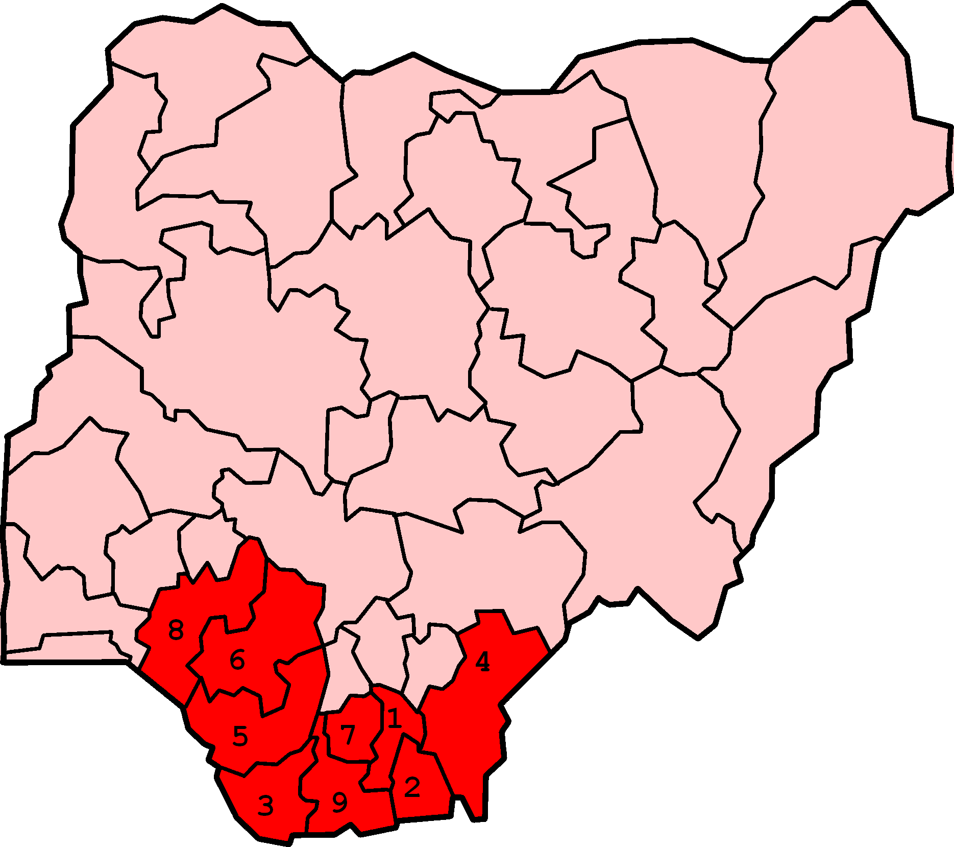 Niger Administrative Divisions Map