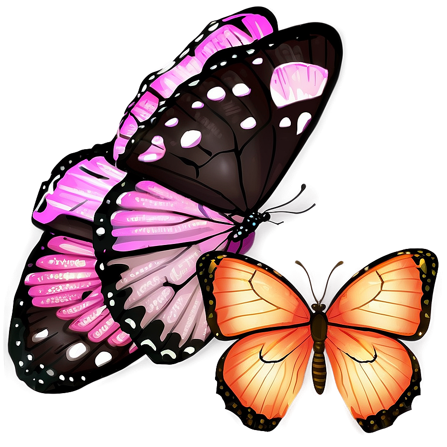 Night Butterflies Png 1