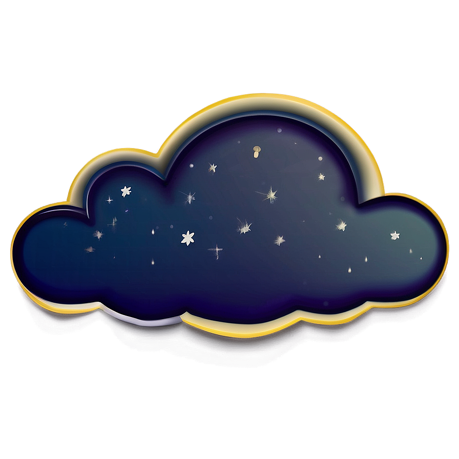 Night Cloud Emoji Png 06272024