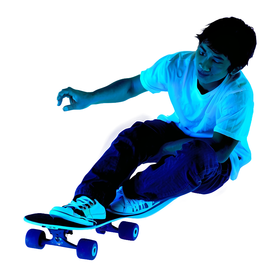 Night Skateboarding Png 06242024