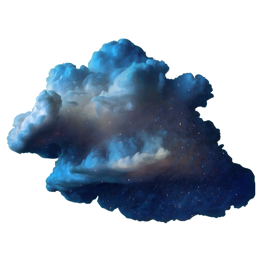 Night Sky Blue Clouds Png Wpq