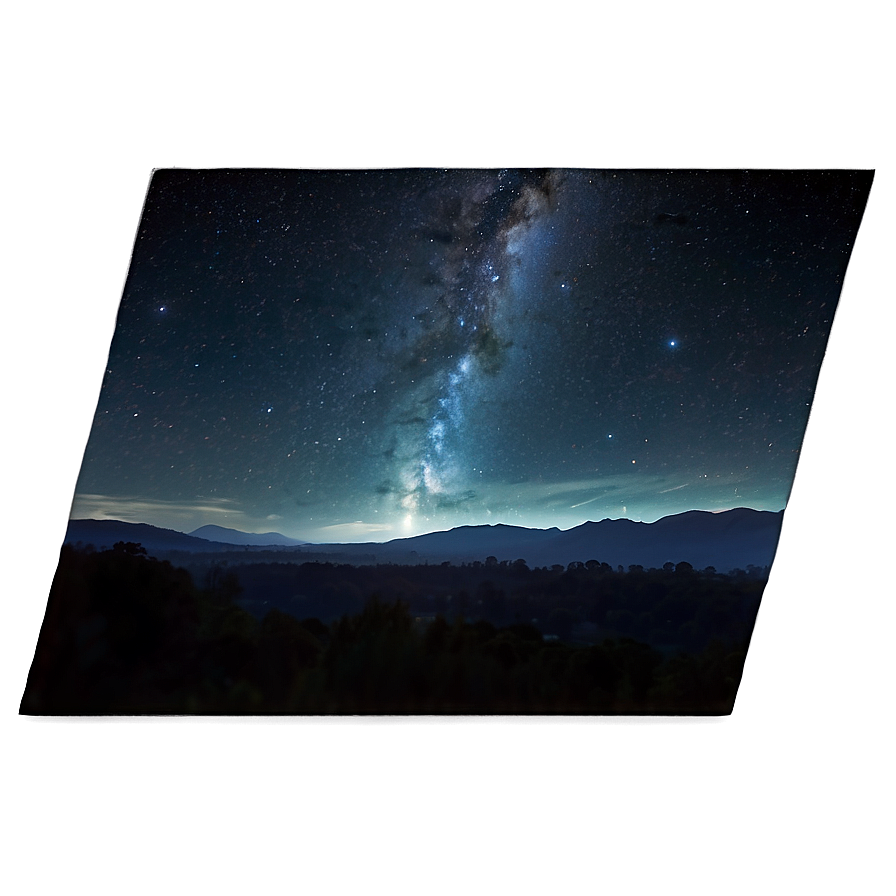 Night Sky Over Land Png 93