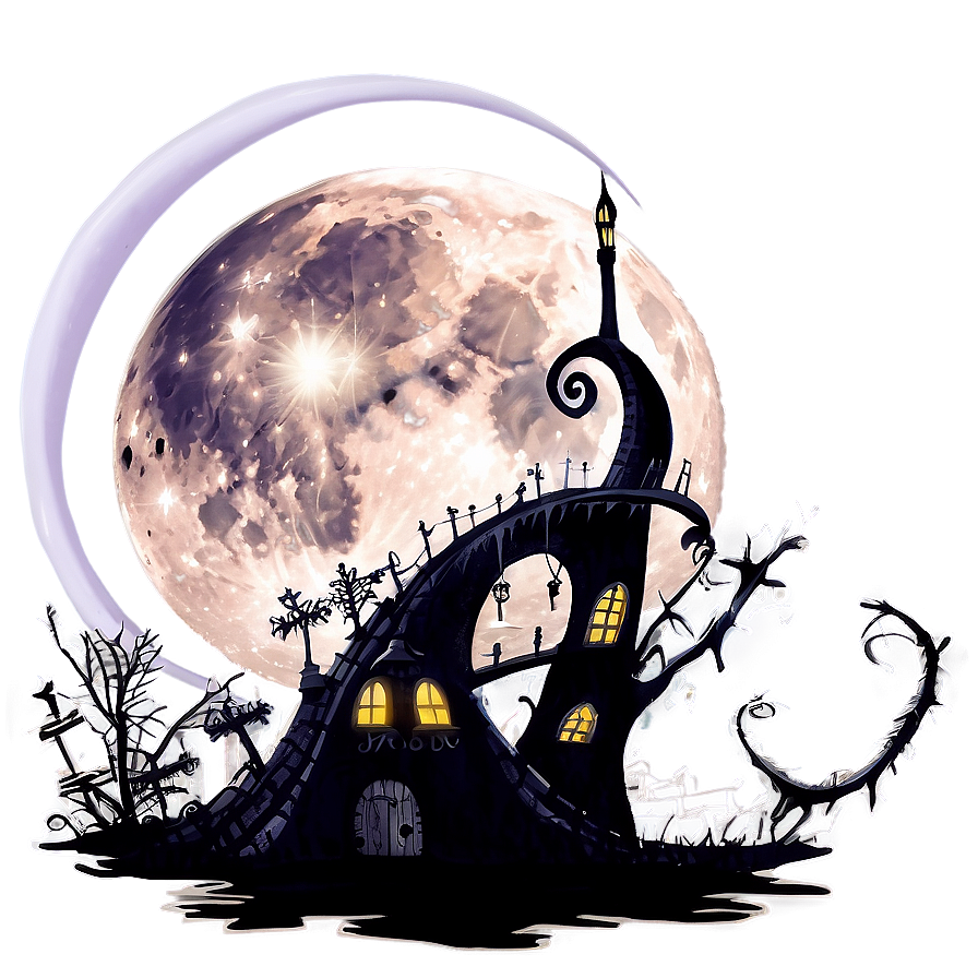 Nightmare Before Christmas Moon Png Vmk