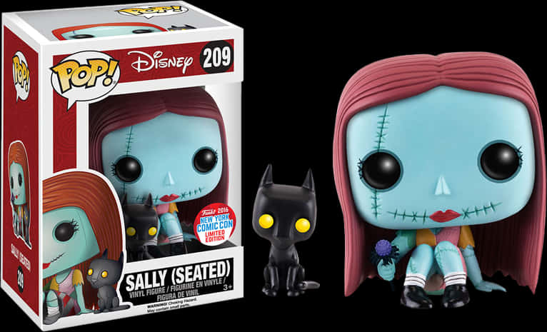 Nightmare Before Christmas Sally Pop Vinyl PNG with transparent background