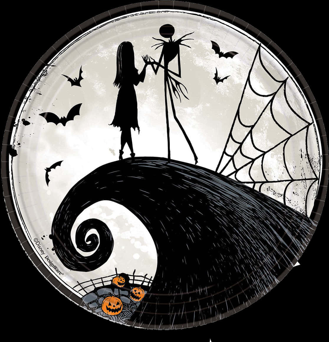 Nightmare Before Christmas Silhouette PNG with transparent background