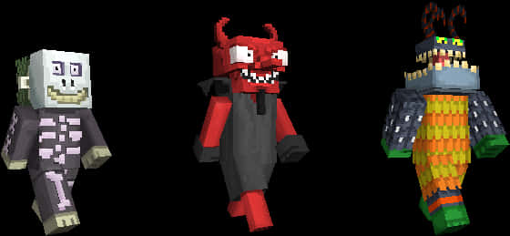 Nightmare Characters Pixel Art PNG with transparent background