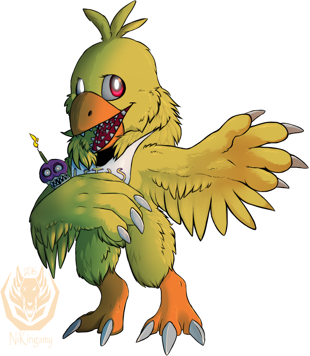 Nightmare Chica [fnaf 4] - Fnaf Nightmare Chica Cute, HD Png Download PNG with transparent background