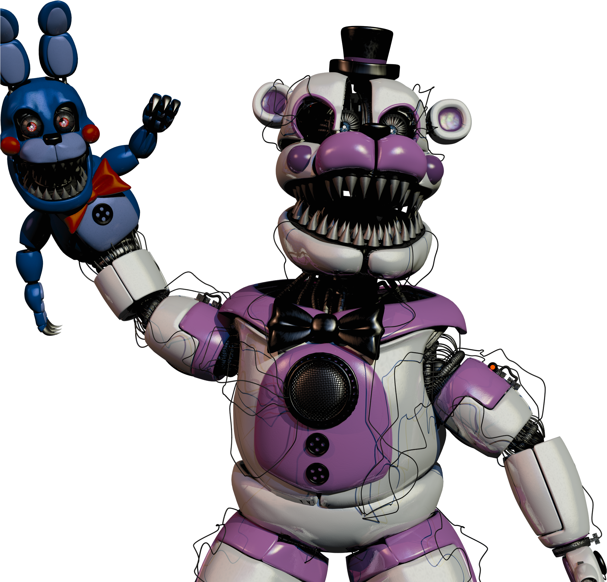 Nightmare Freddyand Bonnie3 D Render