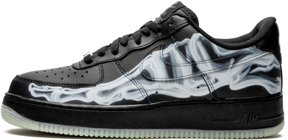 Nike Air Force1 Black Smoke Design