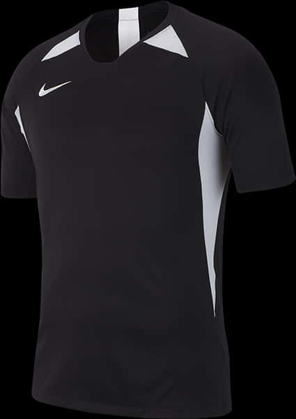Nike Blackand White Athletic Shirt PNG with transparent background