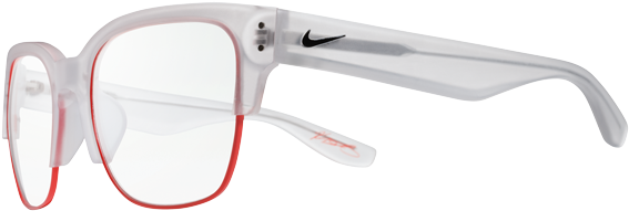 Nike Sports Eyeglasses White Red