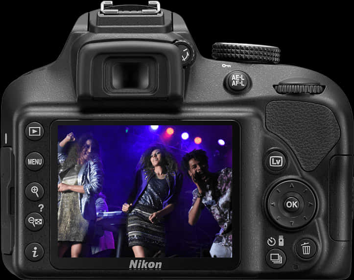 Nikon D S L R Displaying Concert Photo