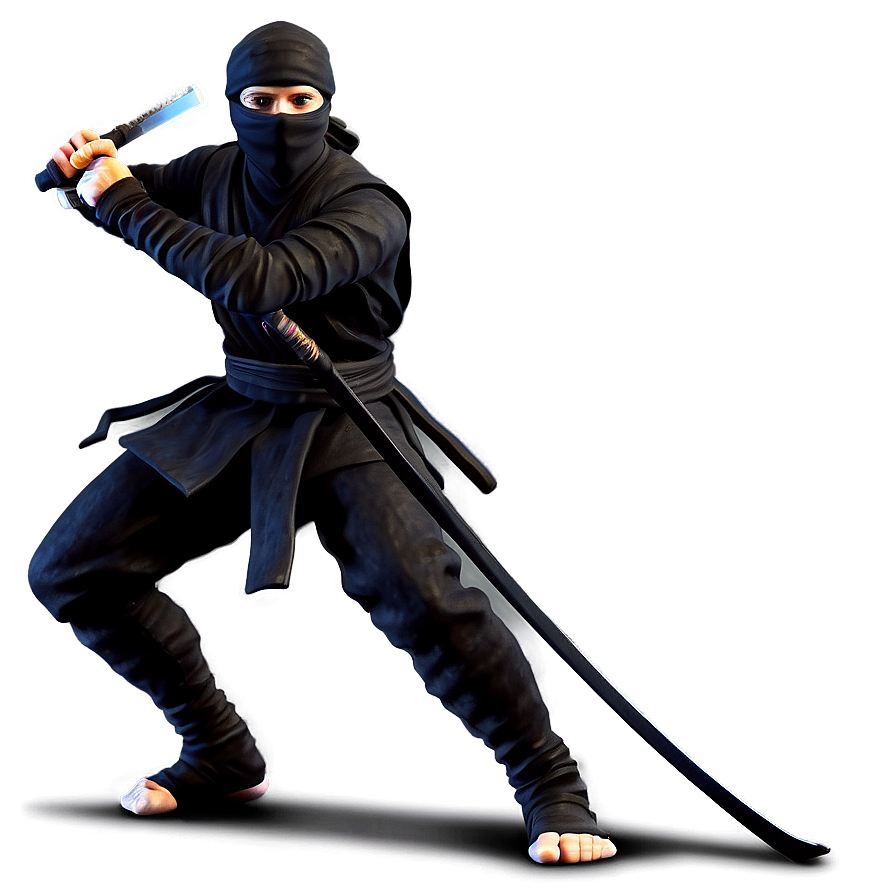Ninja Figure Action PNG 06242024 PNG with transparent background