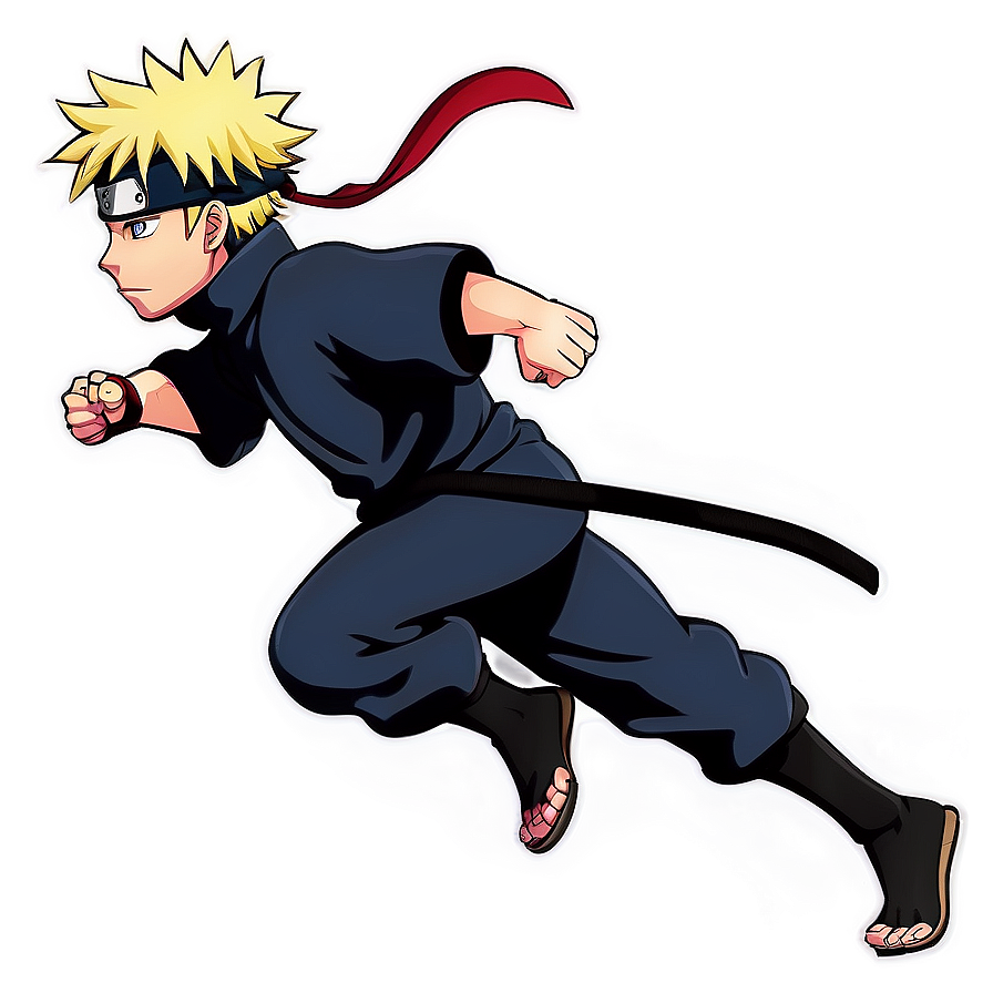 Ninja Run Naruto Style Png Axs41