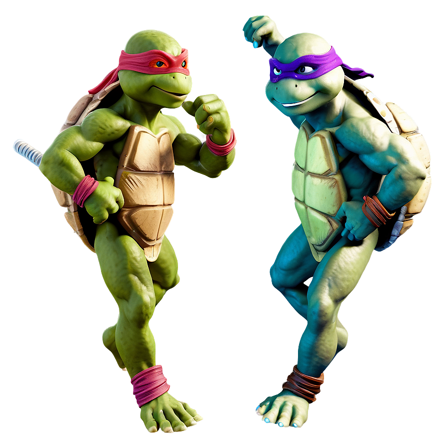 Ninja Turtle Action Pose Png Bbn