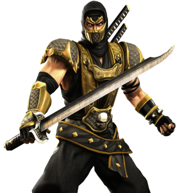 Ninja_ Warrior_in_ Black_and_ Gold_ Armor