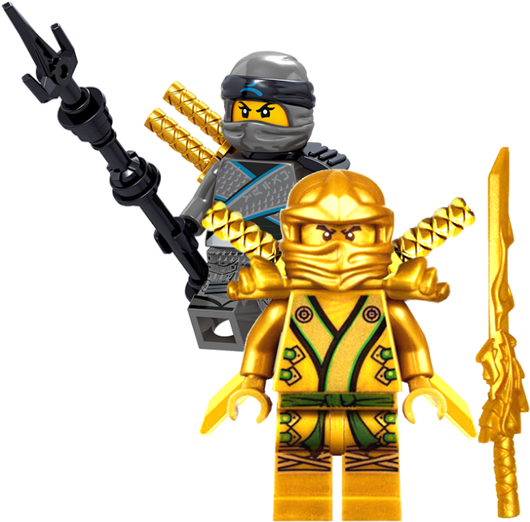 Ninjago_ Lego_ Minifigures_ Golden_ Ninja_and_ Warrior